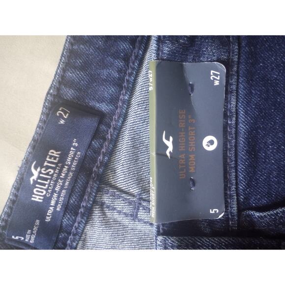 Hollister Ultra Hi-Rise Mom Short 3" NWT Size 5 - Picture 3 of 3